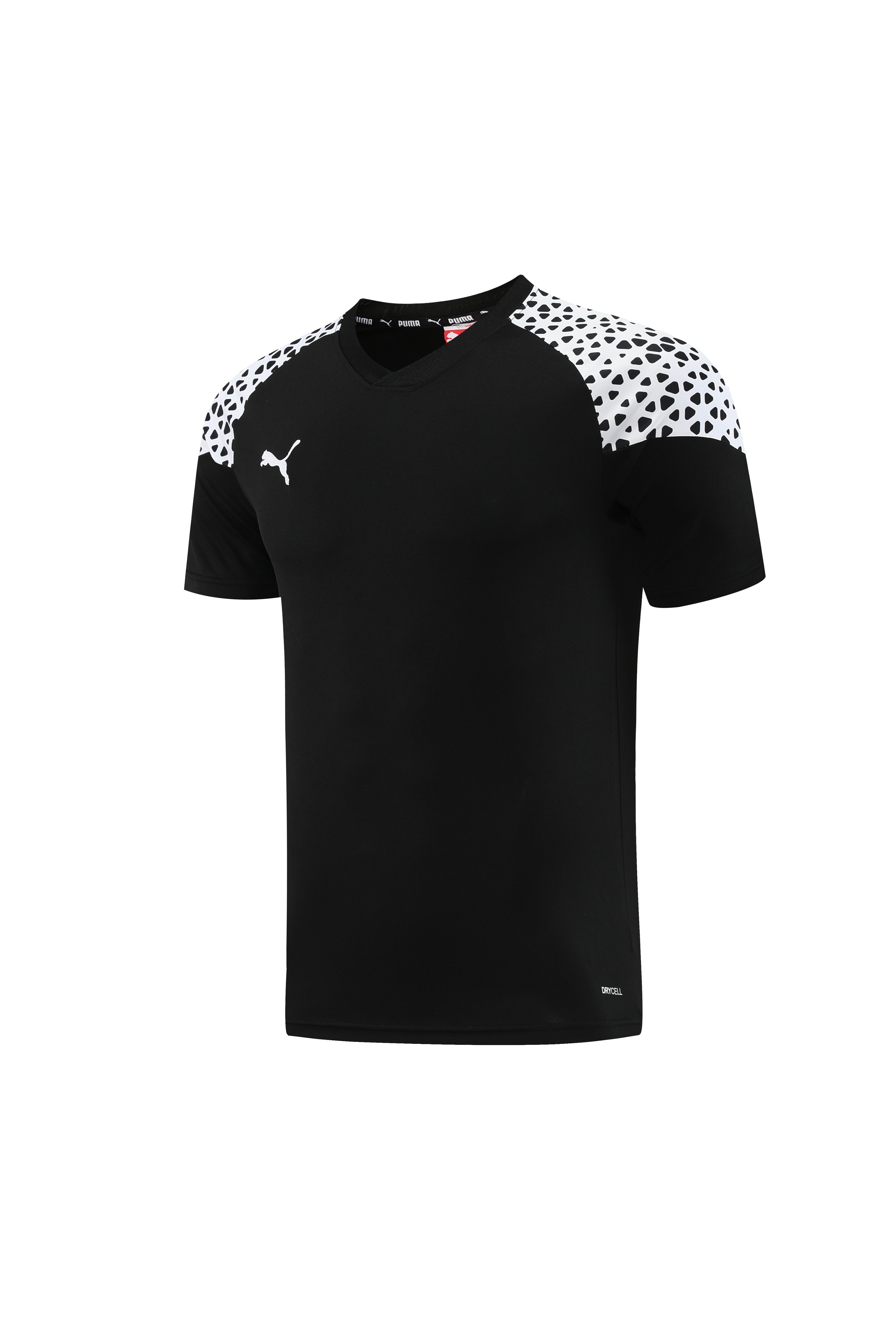 Puma Short Sleeve Training Jersey Set-PD02- Black/White - Image 3