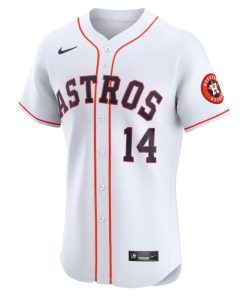 Alternative view of Mauricio Dubon Houston Astros Nike Home Elite Player Jersey - White