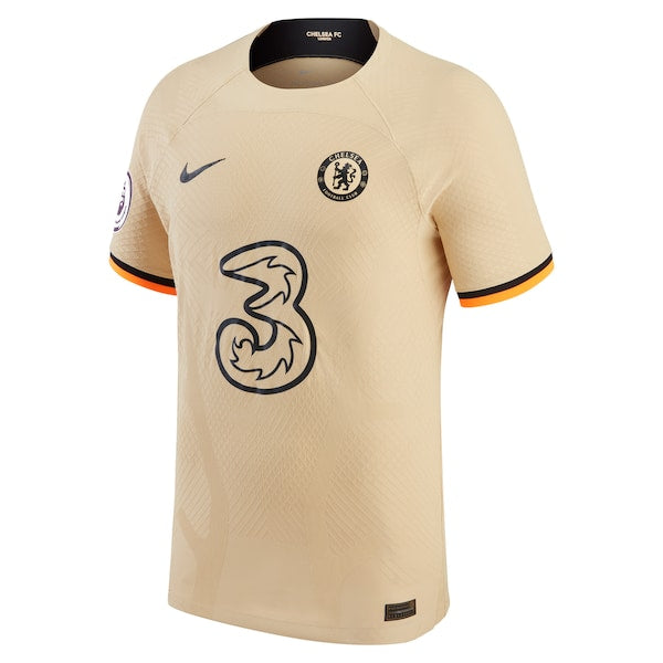 Pierre-Emerick Aubameyang Chelsea Nike 2022/23 Third Vapor Match Authentic Player Jersey - Gold - Image 2