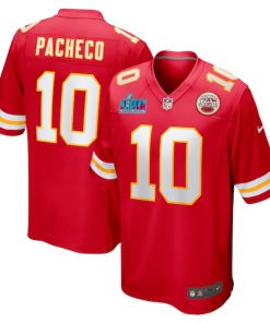 Isiah Pacheco Kansas City Chiefs Nike Super Bowl LVII Patch Game Jersey - Red