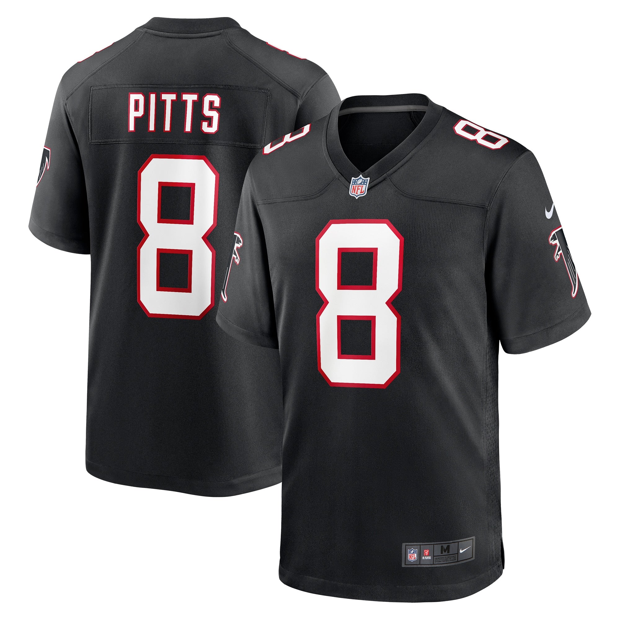 Kyle Pitts Atlanta Falcons Nike Alternate Game Jersey - Red/Black - Image 2