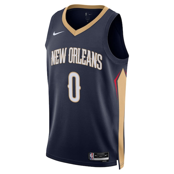 Jeremiah Fears New Orleans Pelicans Nike Unisex Swingman Jersey - Icon Edition - Navy - Image 2