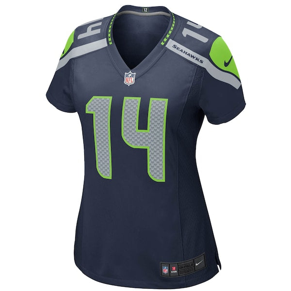 DK Metcalf Seattle Seahawks Nike Women's Game Player Jersey - College Navy/Neon Green - Image 3