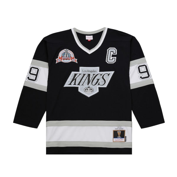 Wayne Gretzky Los Angeles Kings Big & Tall 1992/93 Blue Line 2.0 Jersey - Black - Image 4
