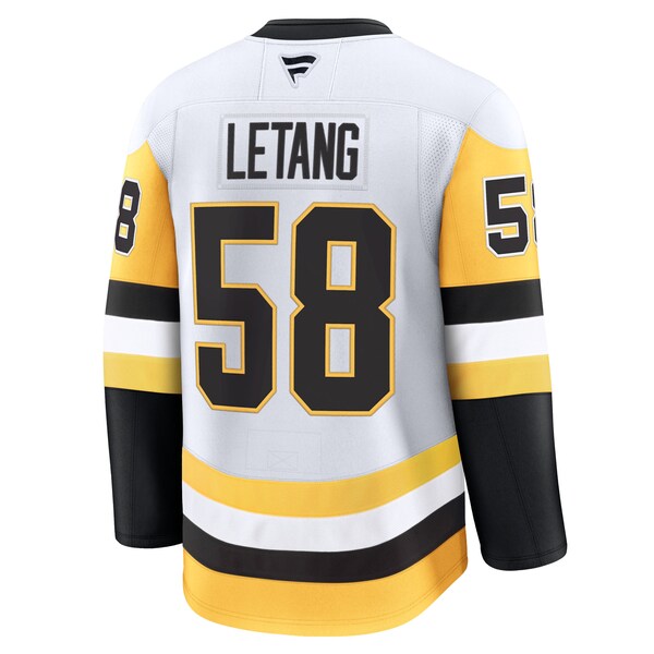 Kris Letang Pittsburgh Penguins Premium Jersey - White/Black - Image 4
