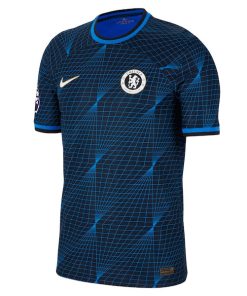 Alternative view of Chelsea Nike 2023/24 Away Vapor Match Authentic Custom Jersey - Navy