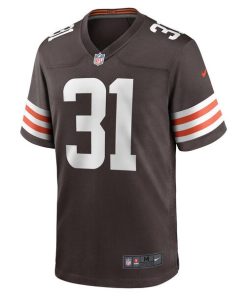 Alternative view of Deon Jackson Cleveland Browns Nike  Game Jersey -  Brown