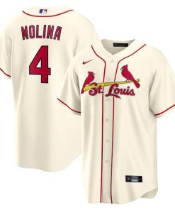 Yadier Molina St. Louis Cardinals Nike Alternate Replica Player Name Jersey - Cream