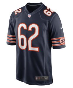 Alternative view of Lucas Patrick Chicago Bears Nike Game Jersey - Navy