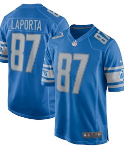 Sam LaPorta Detroit Lions Nike Team Game Jersey - Blue