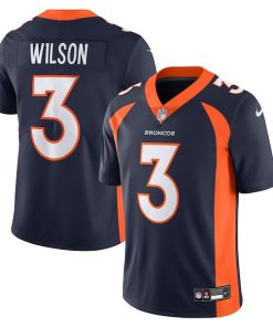 Alternative view of Russell Wilson Denver Broncos Nike  Vapor Untouchable Limited Jersey - Navy/Orange/White