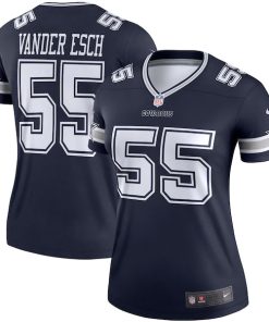 Alternative view of Leighton Vander Esch Dallas Cowboys Nike Women's Legend Player Jersey - Navy/White