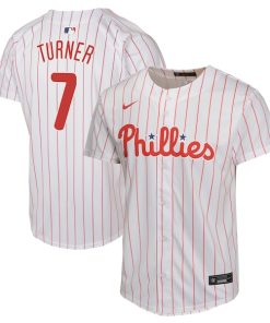 Trea Turner Philadelphia Phillies Nike Youth Home Game Player Jersey - White