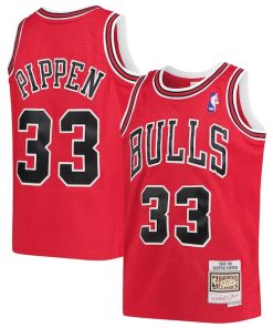 Scottie Pippen Chicago Bulls  Youth 1997-98 Hardwood Classics Swingman Jersey - Red/White/Black
