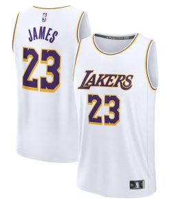 LeBron James Los Angeles Lakers  Youth Fast Break Replica Player Jersey - Association Edition - White