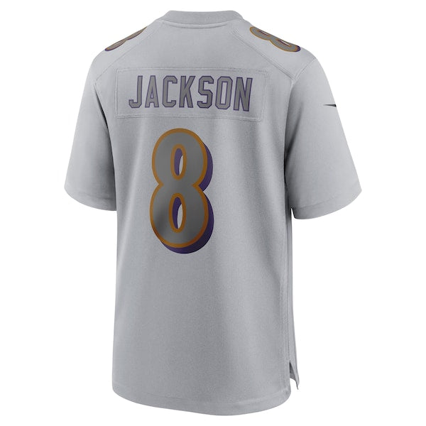 Lamar Jackson Baltimore Ravens Nike Atmosphere Fashion Game Jersey - Gray - Image 3