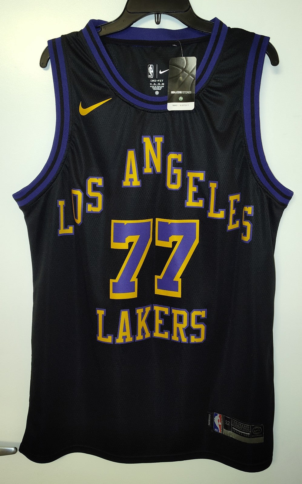 Luka Don?i? Los Angeles Lakers Nike City Edition Swingman Jersey - Black