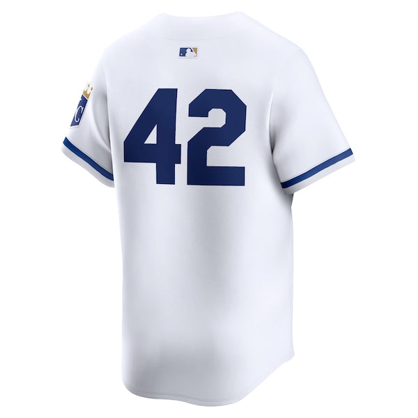 Kansas City Royals Nike 2024 Jackie Robinson Day Home Limited Jersey?ยจC White - Image 3