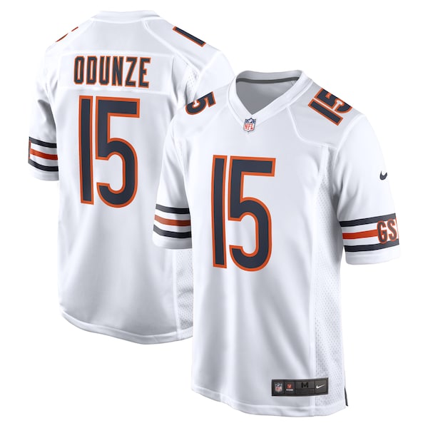 Rome Odunze Chicago Bears Nike Game Jersey - White/Orange - Image 2