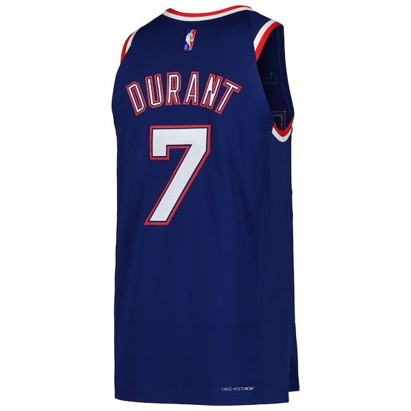 Kevin Durant Brooklyn Nets Nike Authentic Player Jersey - City Edition - Blue - Image 3