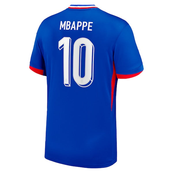 Kylian Mbappe France National Team Nike 2024 Home Replica Jersey - Blue/White - Image 4