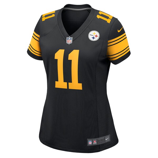 Chase Claypool Pittsburgh Steelers Nike Women's Alternate Game Jersey - Black - Image 2