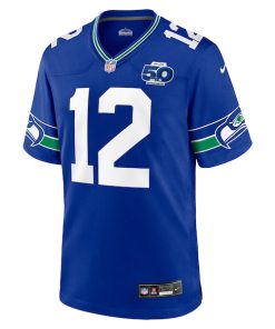 Alternative view of 12s Seattle Seahawks Nike Alternate 50th Season Game Jersey - Royal