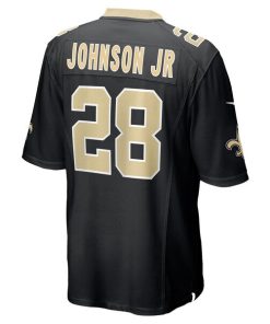 Alternative view of Lonnie Johnson Jr. New Orleans Saints Nike Team Game Jersey -  Black