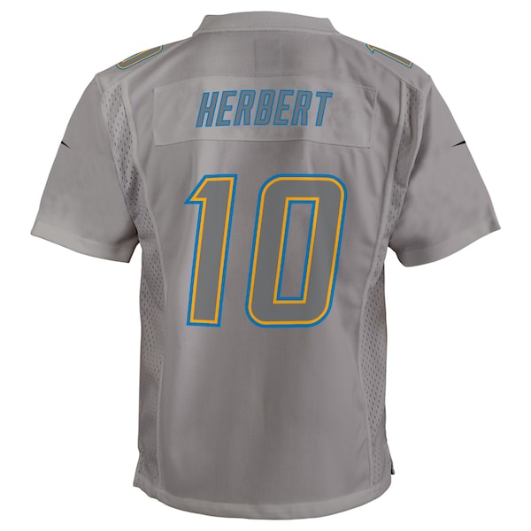 Justin Herbert Los Angeles Chargers Nike Youth Atmosphere Game Jersey - Gray - Image 3