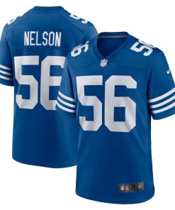 Men's Nike Quenton Nelson Royal Indianapolis Colts Alternate Game Jersey/White