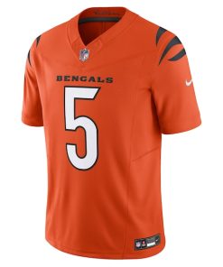 Alternative view of Tee Higgins Cincinnati Bengals Nike Vapor F.U.S.E. Limited Jersey - Orange