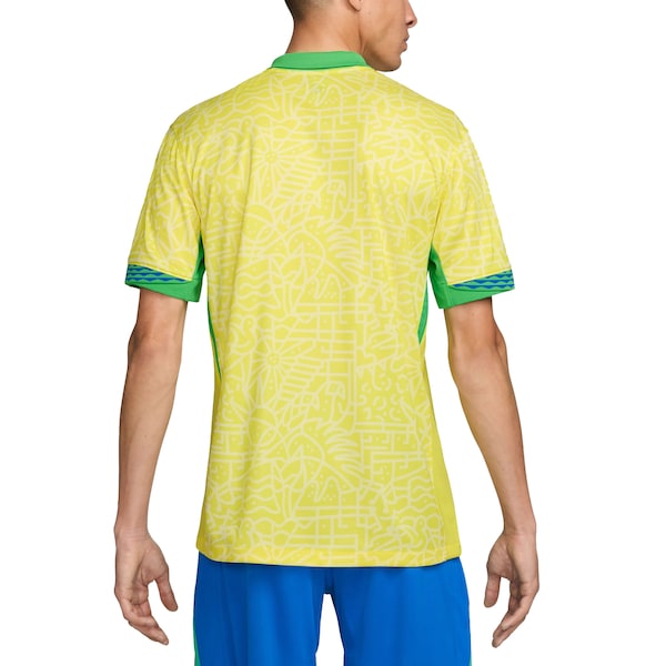 Brazil National Team Nike 2024 Home Stadium Replica Jersey?ยจC Yellow - Image 5