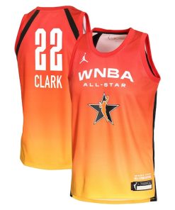 Caitlin Clark Jordan Brand Youth 2025 WNBA All-Star Game Explorer Edition Victory Player Jersey - Orange