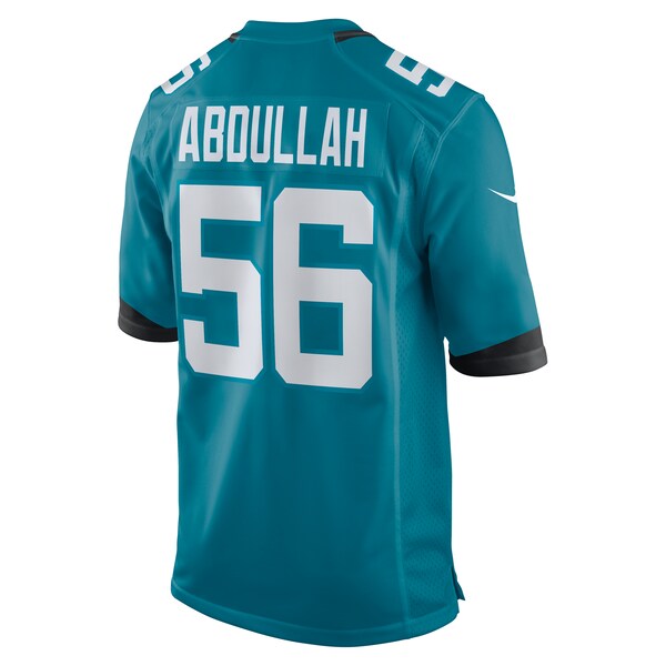 Yasir Abdullah Jacksonville Jaguars Nike Team Game Jersey - Teal - Image 3