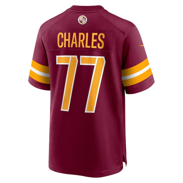 Saahdiq Charles Washington Commanders Nike Game Jersey - Burgundy - Image 3