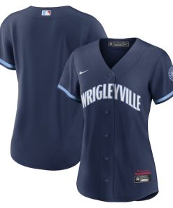 Chicago Cubs Nike Women's City Connect Replica Jersey - Navy