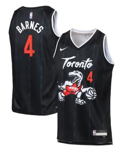 Scottie Barnes Toronto Raptors Nike Youth 2025/26 City Edition Swingman Jersey - Black