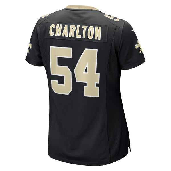 Taco Charlton New Orleans Saints Nike Women's Game Player Jersey - Black - Image 3