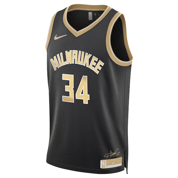 Giannis Antetokounmpo Milwaukee Bucks Nike Unisex Select Series Swingman Jersey?ยจC Black - Image 2