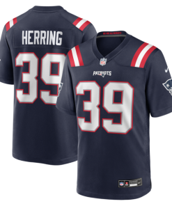Tyron Herring New England Patriots Nike Team Game Jersey -  Navy