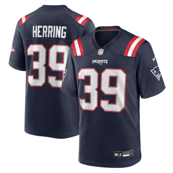 Tyron Herring New England Patriots Nike Team Game Jersey - Navy