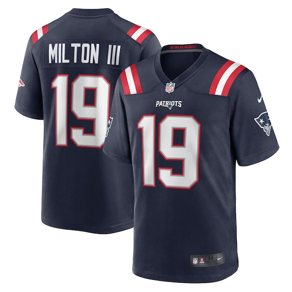 Joe Milton III New England Patriots Nike Game Jersey - Navy