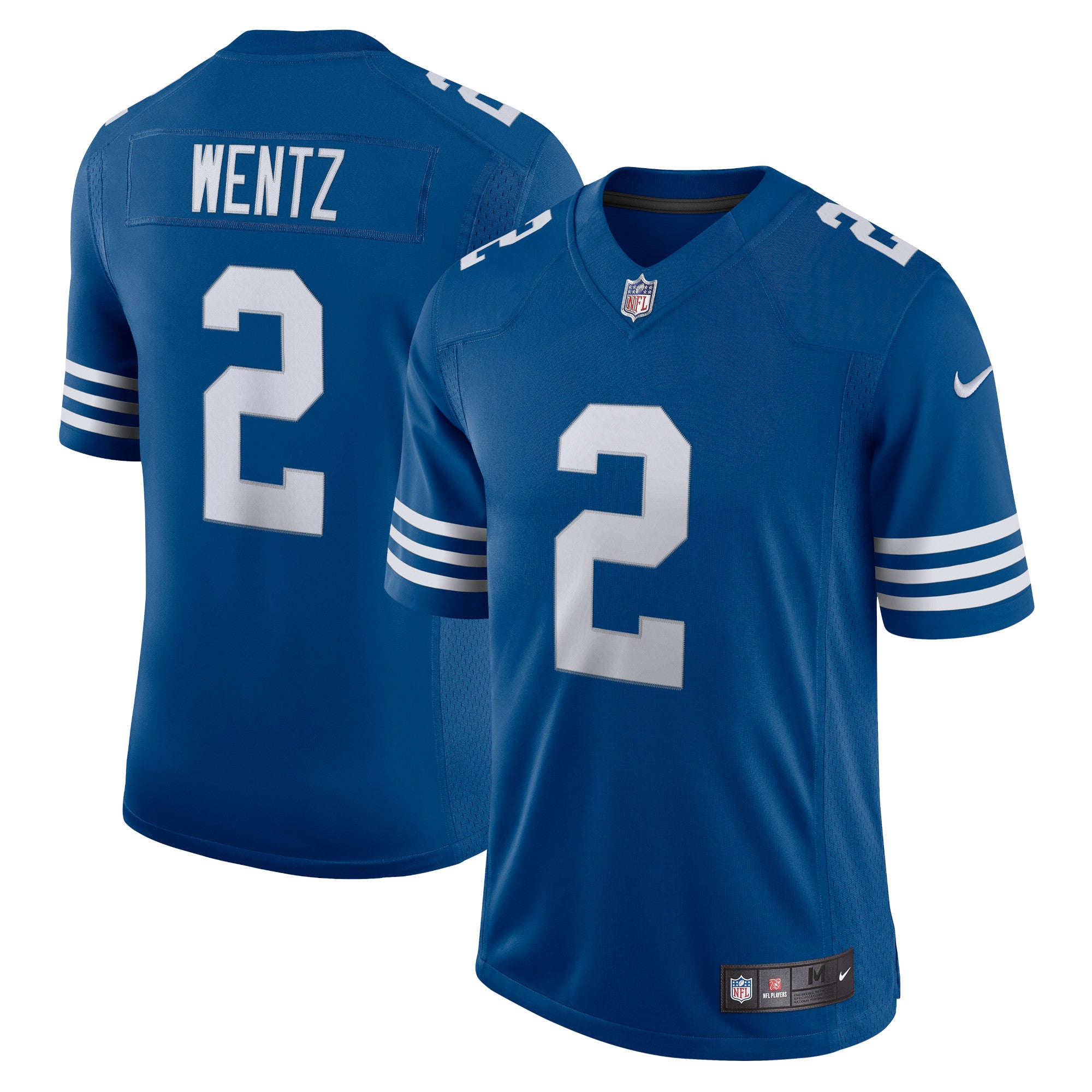 Carson Wentz Indianapolis Colts Nike Vapor Limited Jersey - White/Royal - Image 5