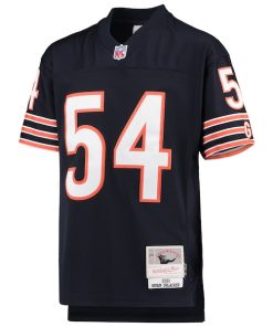 Alternative view of Brian Urlacher Chicago Bears Youth 2001 Legacy Retired Player Jersey - Navy
