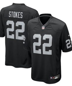 Eric Stokes Las Vegas Raiders Nike Team Game Jersey -  Black