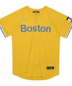 Alternative view of Rafael Devers Boston Red Sox Nike Preschool City Connect Limited Player Jersey - Gold