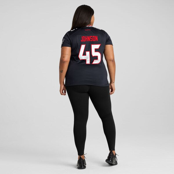 Jakob Johnson Houston Texans Nike Women's Team Game Jersey - Navy - Image 25