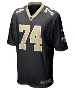 Alternative view of Olisaemeka Udoh New Orleans Saints Nike  Game Jersey -  Black