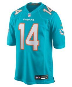 Alternative view of Quinn Ewers Miami Dolphins Nike Team Game Jersey -  Aqua