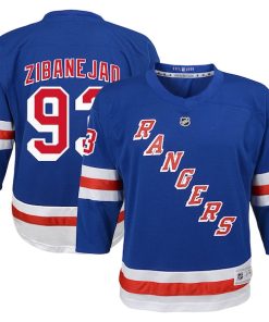 Mika Zibanejad New York Rangers Youth Home Replica Player Jersey - Blue